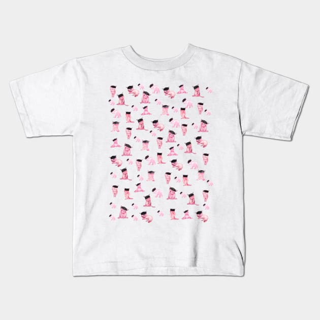 Cats Kids T-Shirt by msmart